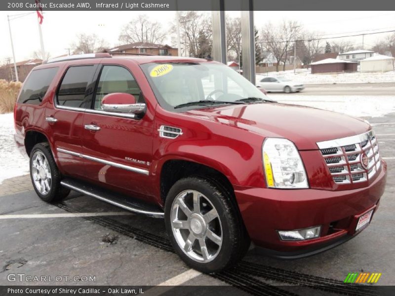 Infrared / Light Cashmere 2008 Cadillac Escalade AWD