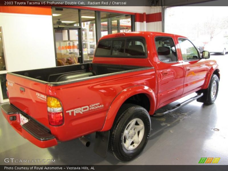 Radiant Red / Charcoal 2003 Toyota Tacoma V6 PreRunner Double Cab
