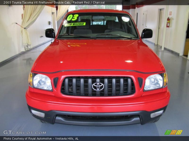Radiant Red / Charcoal 2003 Toyota Tacoma V6 PreRunner Double Cab