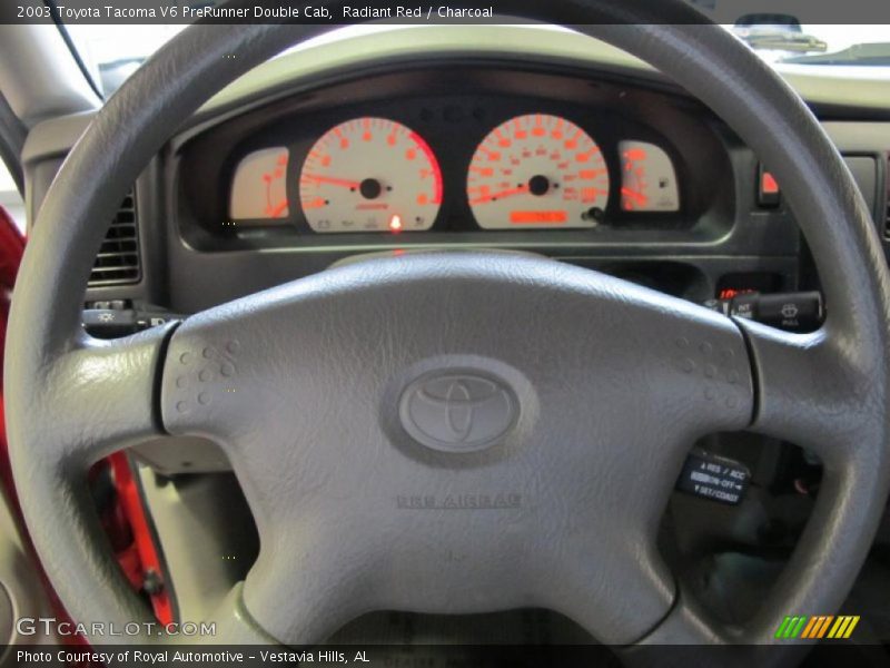 Radiant Red / Charcoal 2003 Toyota Tacoma V6 PreRunner Double Cab