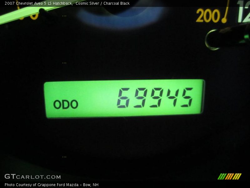 Cosmic Silver / Charcoal Black 2007 Chevrolet Aveo 5 LS Hatchback