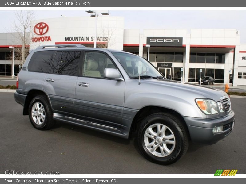 Blue Vapor Metallic / Ivory 2004 Lexus LX 470
