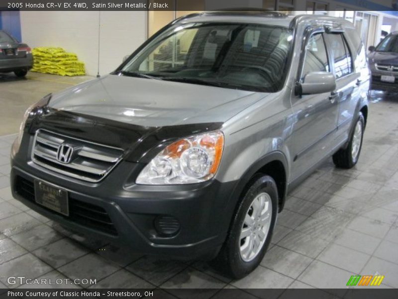 Satin Silver Metallic / Black 2005 Honda CR-V EX 4WD