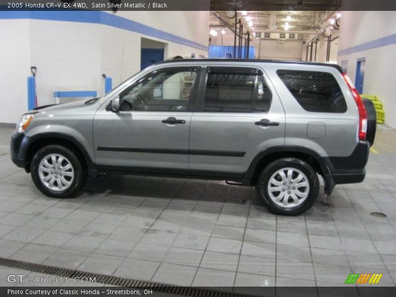 Satin Silver Metallic / Black 2005 Honda CR-V EX 4WD