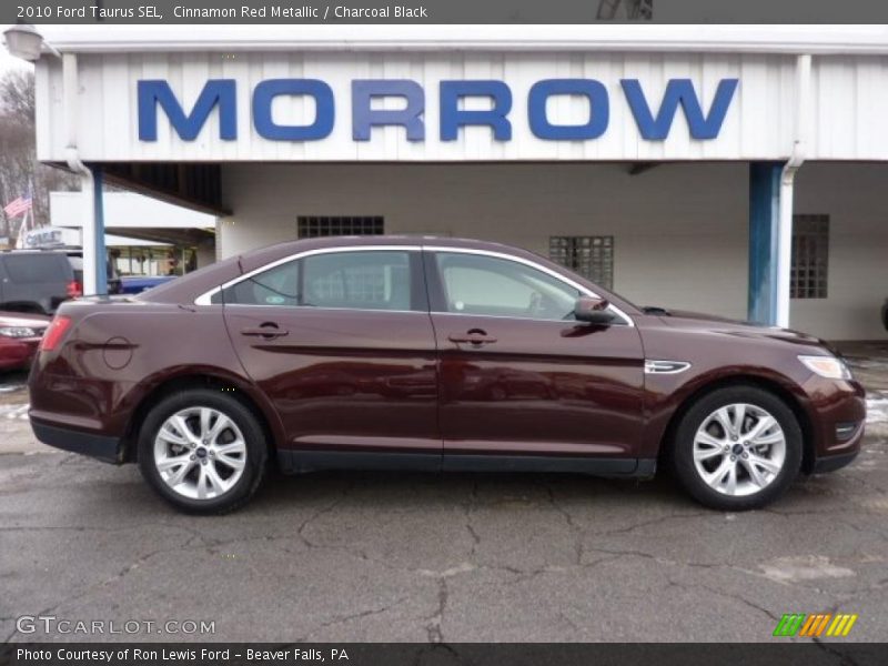 Cinnamon Red Metallic / Charcoal Black 2010 Ford Taurus SEL