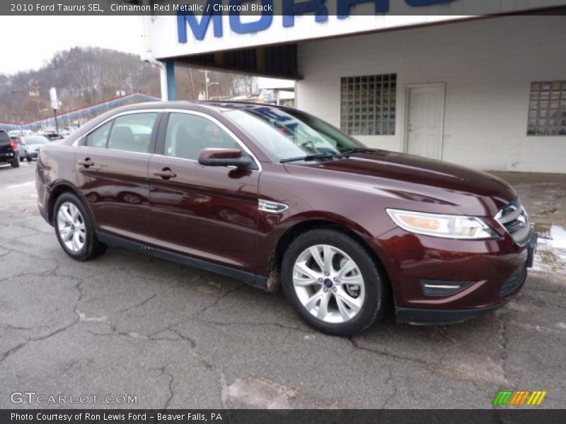 Cinnamon Red Metallic / Charcoal Black 2010 Ford Taurus SEL