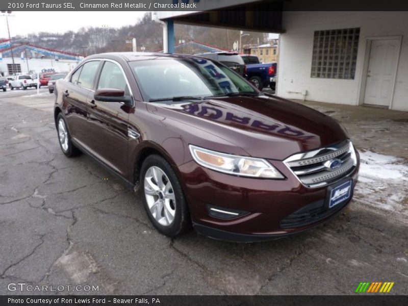 Cinnamon Red Metallic / Charcoal Black 2010 Ford Taurus SEL