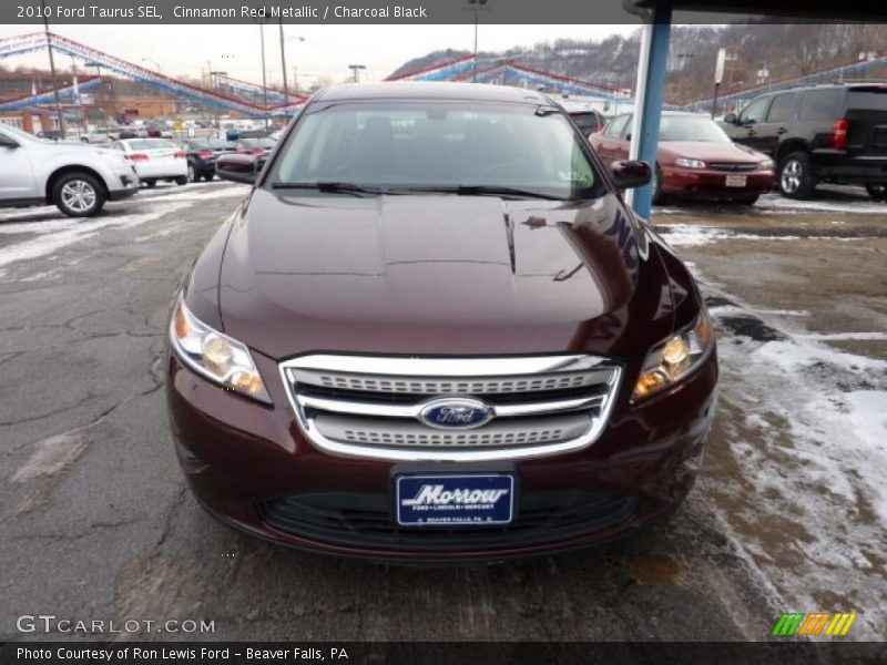 Cinnamon Red Metallic / Charcoal Black 2010 Ford Taurus SEL