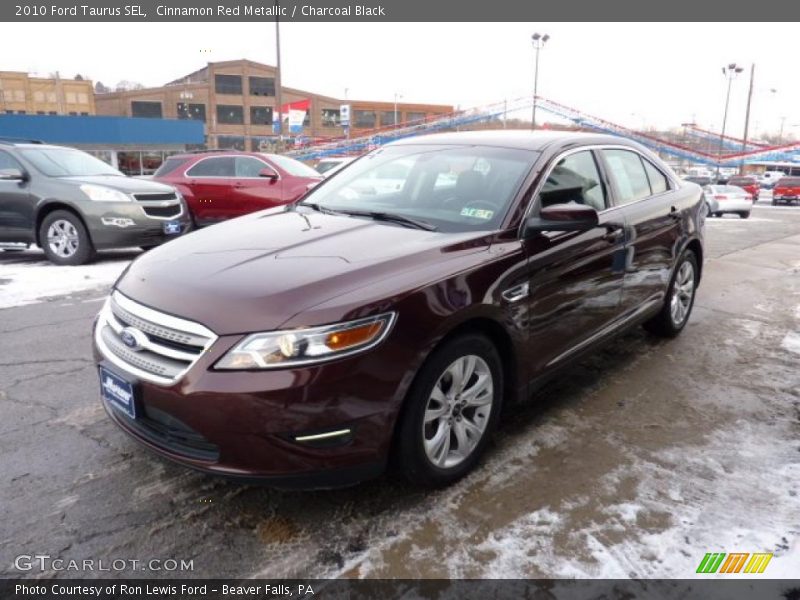 Cinnamon Red Metallic / Charcoal Black 2010 Ford Taurus SEL