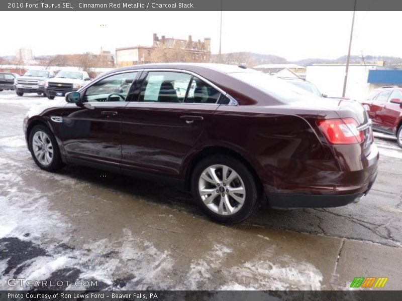 Cinnamon Red Metallic / Charcoal Black 2010 Ford Taurus SEL