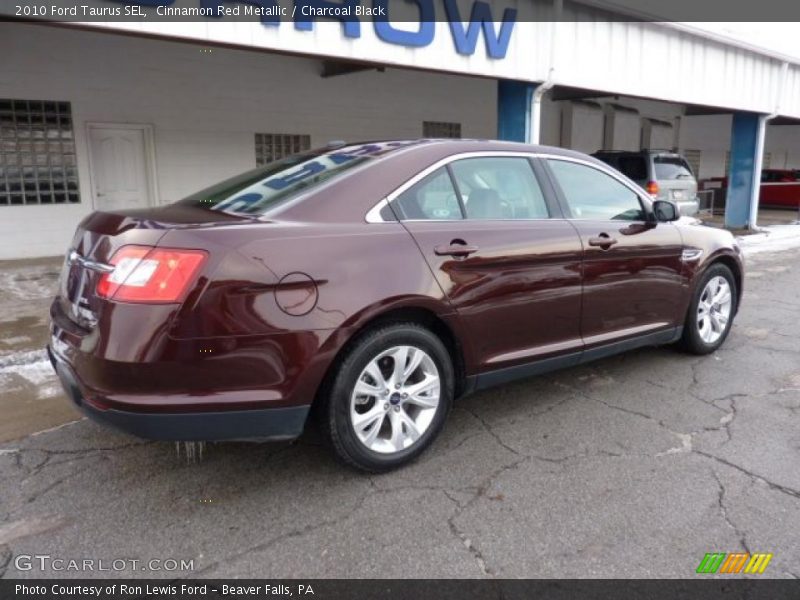 Cinnamon Red Metallic / Charcoal Black 2010 Ford Taurus SEL