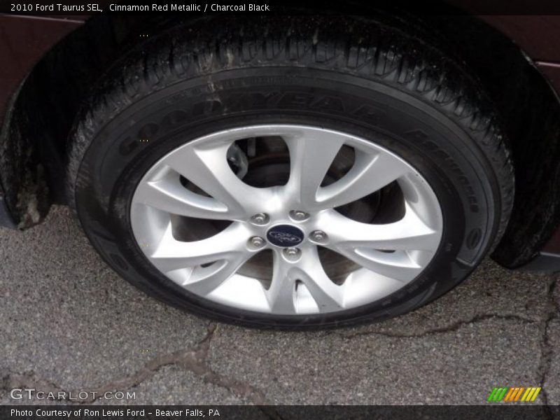 Cinnamon Red Metallic / Charcoal Black 2010 Ford Taurus SEL