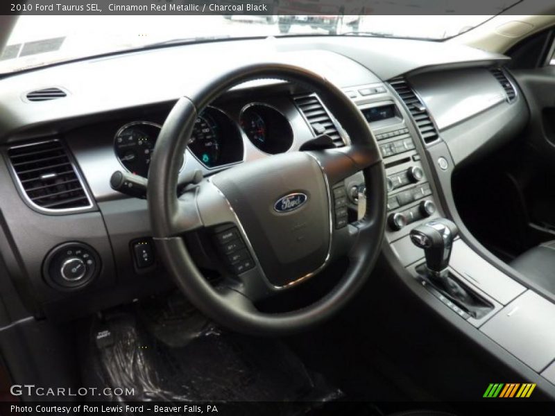 Cinnamon Red Metallic / Charcoal Black 2010 Ford Taurus SEL