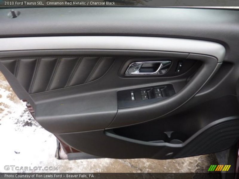 Cinnamon Red Metallic / Charcoal Black 2010 Ford Taurus SEL