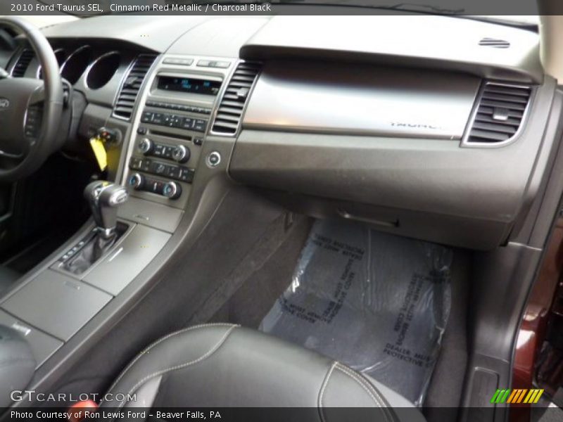 Cinnamon Red Metallic / Charcoal Black 2010 Ford Taurus SEL