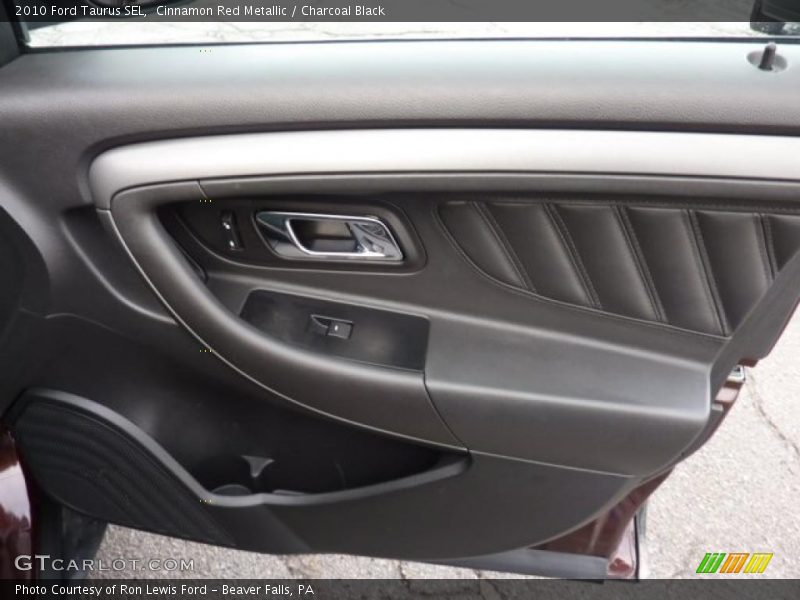 Cinnamon Red Metallic / Charcoal Black 2010 Ford Taurus SEL