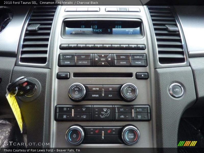 Cinnamon Red Metallic / Charcoal Black 2010 Ford Taurus SEL