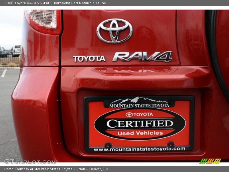 Barcelona Red Metallic / Taupe 2006 Toyota RAV4 V6 4WD