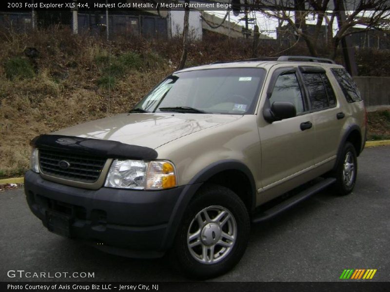 Harvest Gold Metallic / Medium Parchment Beige 2003 Ford Explorer XLS 4x4