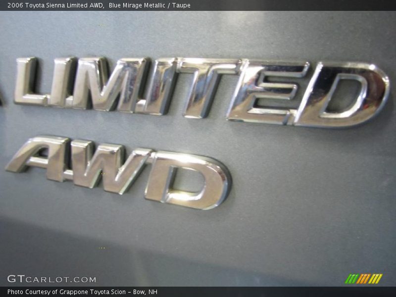 Blue Mirage Metallic / Taupe 2006 Toyota Sienna Limited AWD