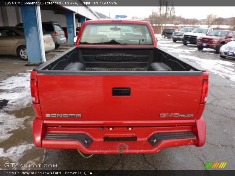 Bright Red / Graphite 1994 GMC Sonoma SLS Extended Cab 4x4