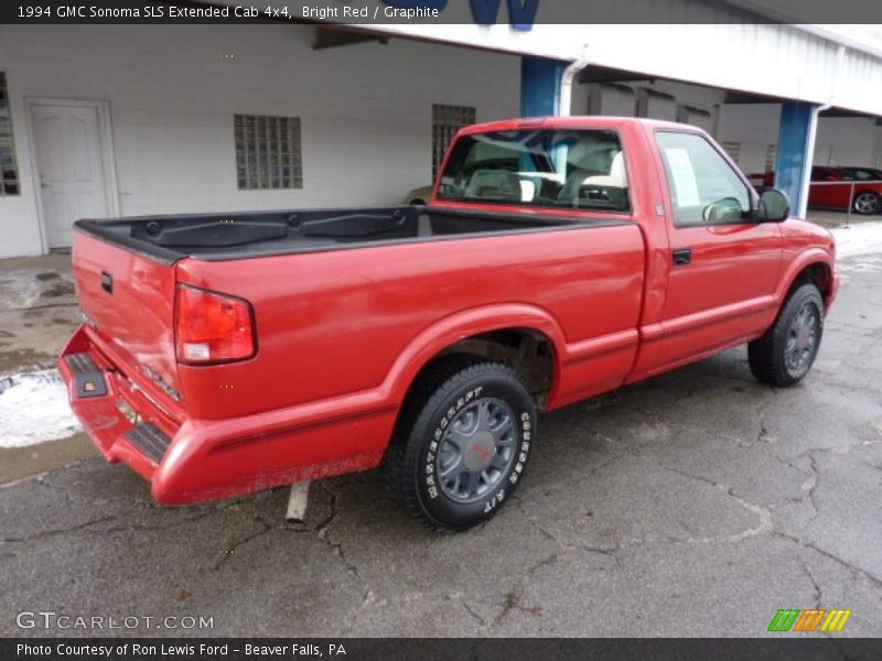 Bright Red / Graphite 1994 GMC Sonoma SLS Extended Cab 4x4