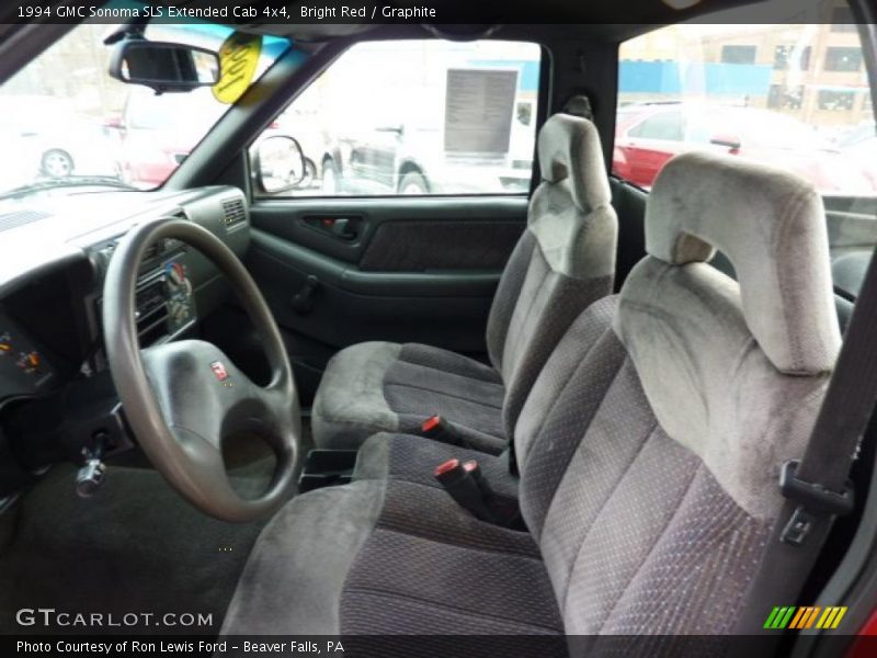  1994 Sonoma SLS Extended Cab 4x4 Graphite Interior