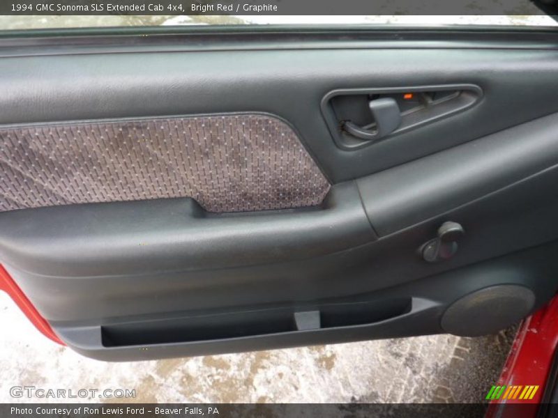 Bright Red / Graphite 1994 GMC Sonoma SLS Extended Cab 4x4