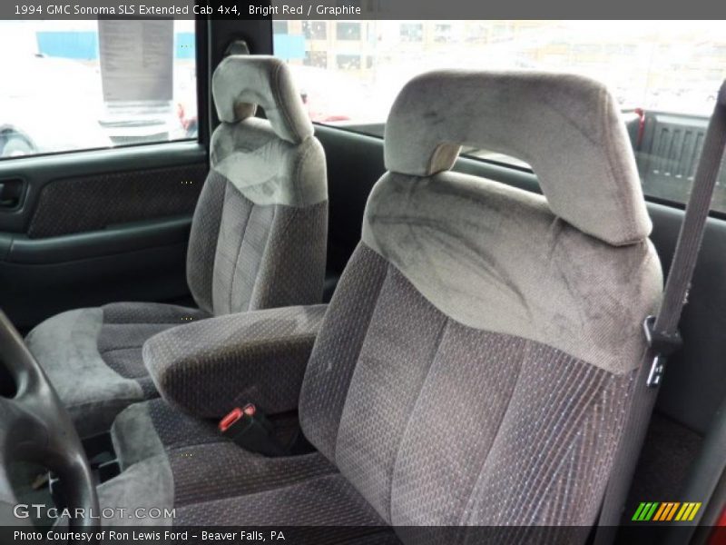 Bright Red / Graphite 1994 GMC Sonoma SLS Extended Cab 4x4