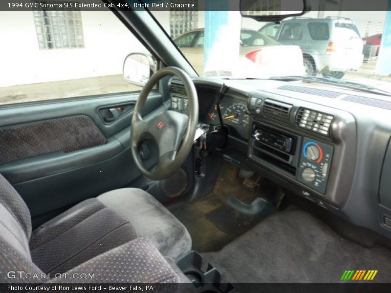 Bright Red / Graphite 1994 GMC Sonoma SLS Extended Cab 4x4