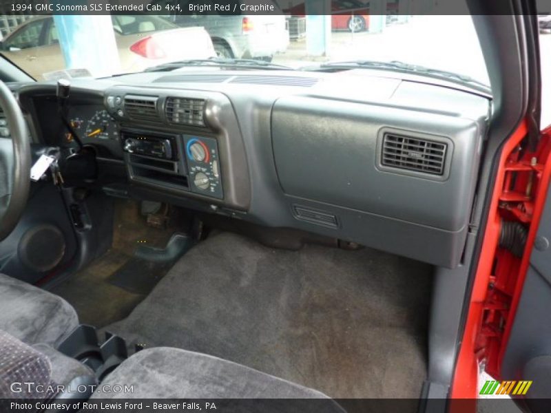 Bright Red / Graphite 1994 GMC Sonoma SLS Extended Cab 4x4