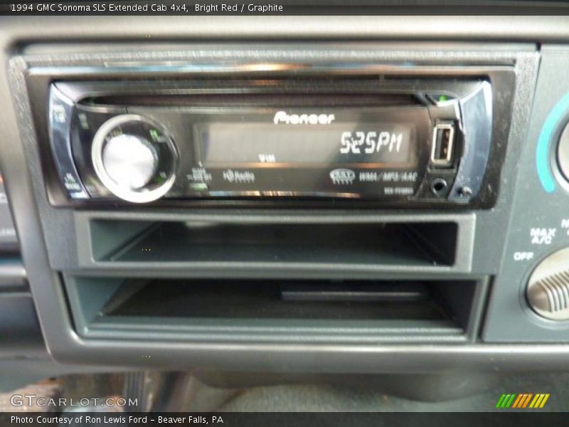 Bright Red / Graphite 1994 GMC Sonoma SLS Extended Cab 4x4