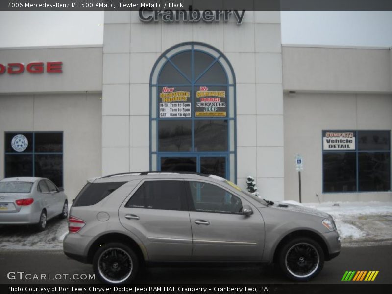 Pewter Metallic / Black 2006 Mercedes-Benz ML 500 4Matic