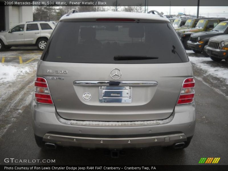 Pewter Metallic / Black 2006 Mercedes-Benz ML 500 4Matic