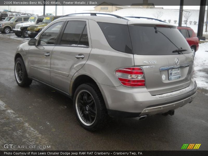 Pewter Metallic / Black 2006 Mercedes-Benz ML 500 4Matic
