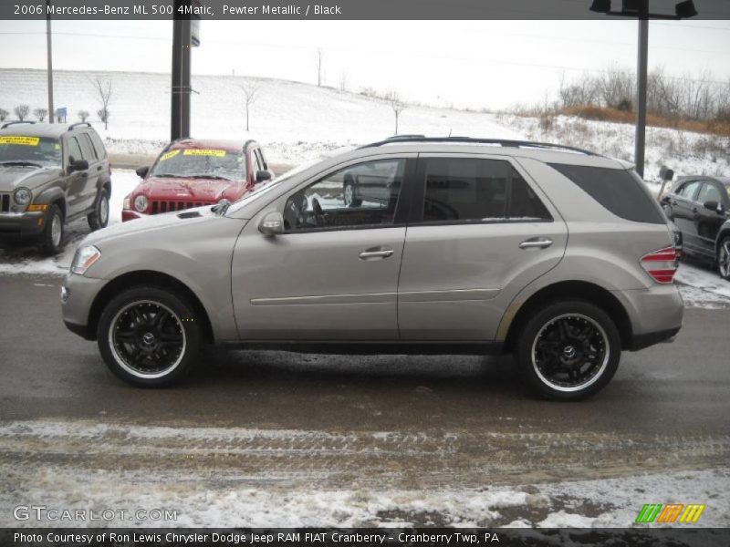 Pewter Metallic / Black 2006 Mercedes-Benz ML 500 4Matic