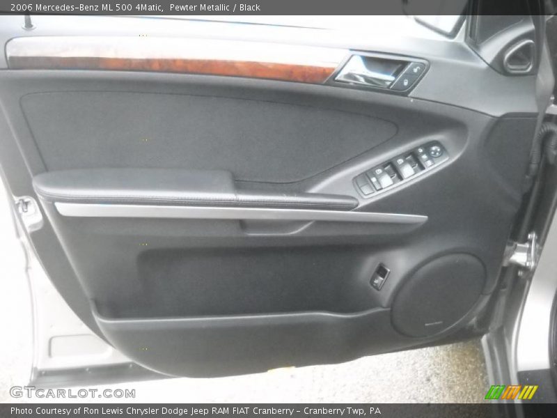 Pewter Metallic / Black 2006 Mercedes-Benz ML 500 4Matic