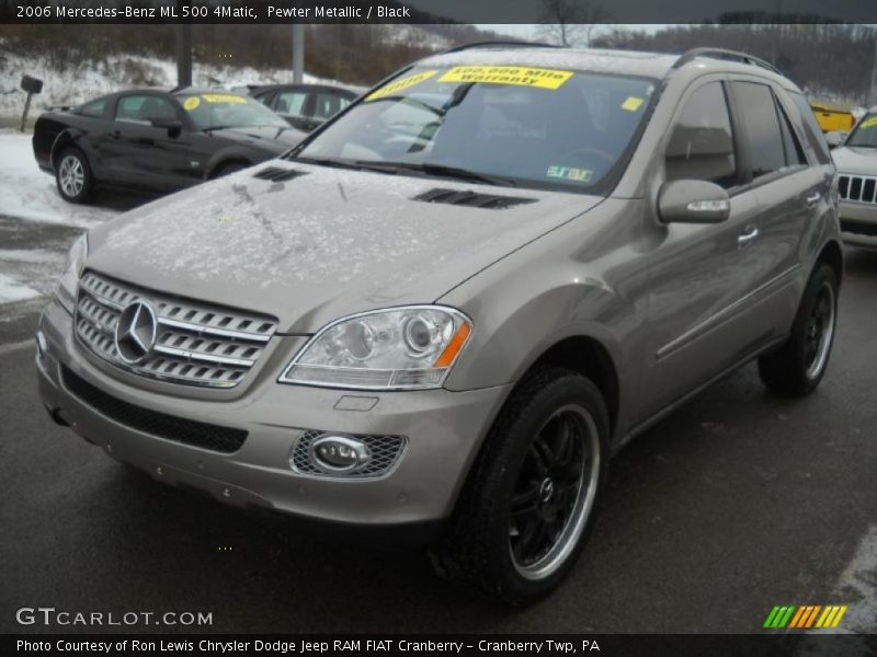 Pewter Metallic / Black 2006 Mercedes-Benz ML 500 4Matic