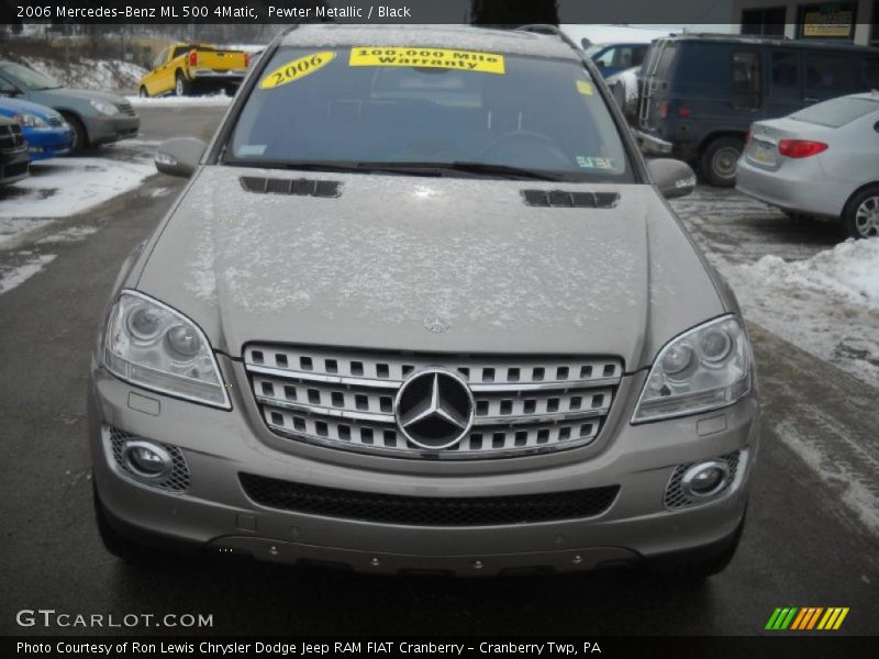 Pewter Metallic / Black 2006 Mercedes-Benz ML 500 4Matic
