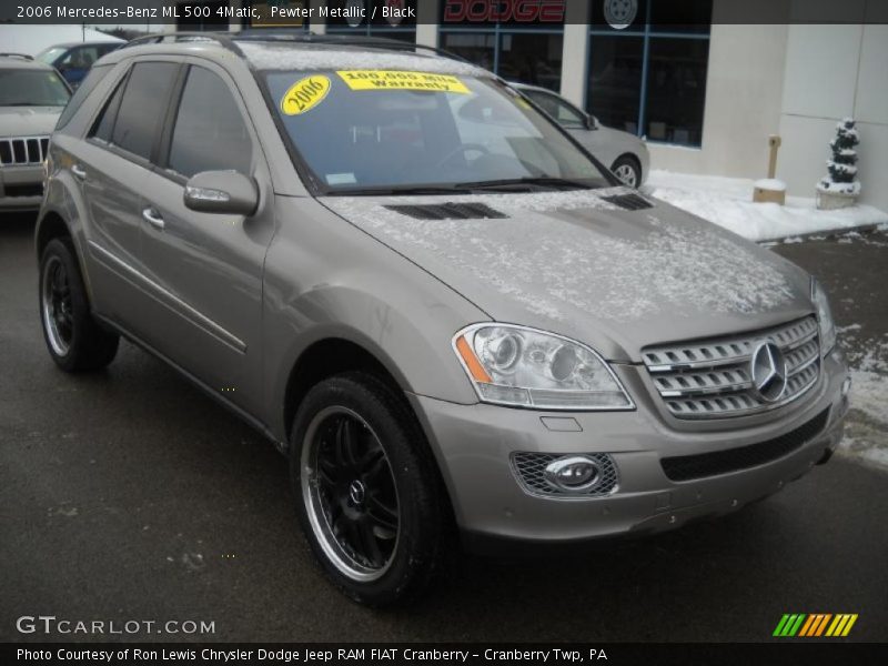 Pewter Metallic / Black 2006 Mercedes-Benz ML 500 4Matic