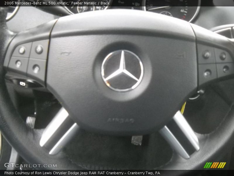 Pewter Metallic / Black 2006 Mercedes-Benz ML 500 4Matic