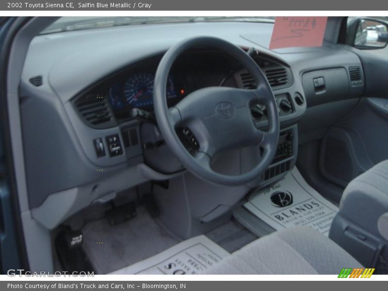 Sailfin Blue Metallic / Gray 2002 Toyota Sienna CE