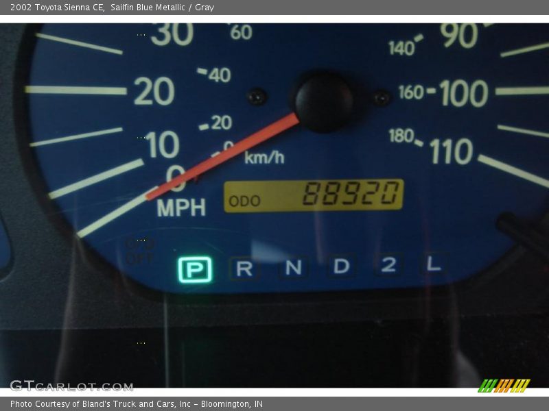 Sailfin Blue Metallic / Gray 2002 Toyota Sienna CE