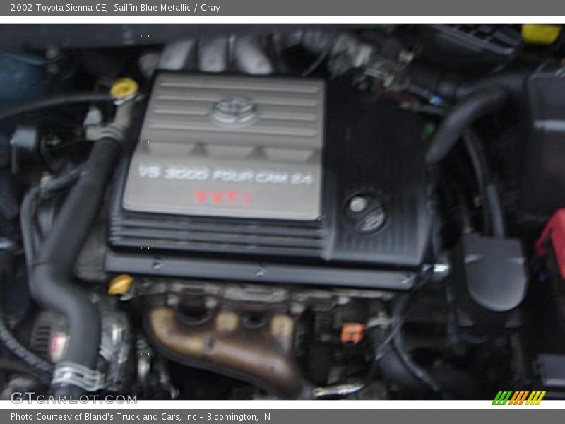 Sailfin Blue Metallic / Gray 2002 Toyota Sienna CE