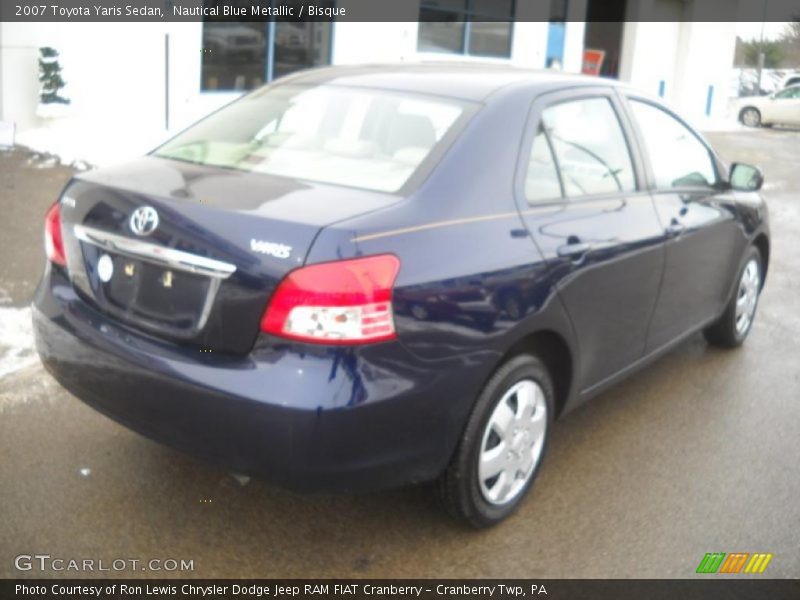 Nautical Blue Metallic / Bisque 2007 Toyota Yaris Sedan