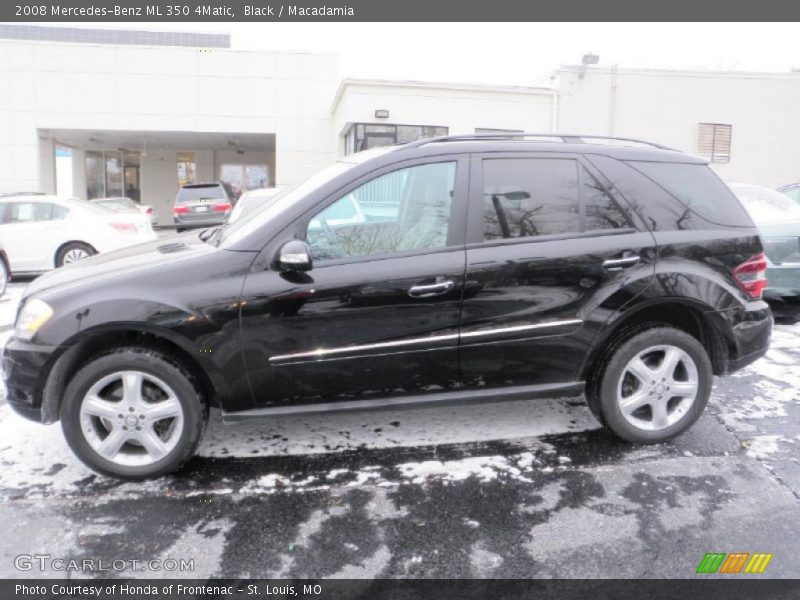 Black / Macadamia 2008 Mercedes-Benz ML 350 4Matic