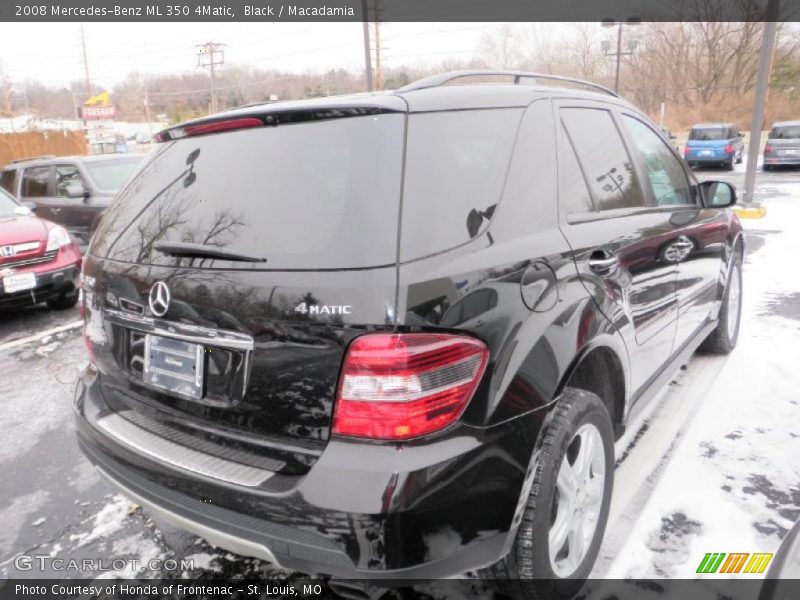 Black / Macadamia 2008 Mercedes-Benz ML 350 4Matic