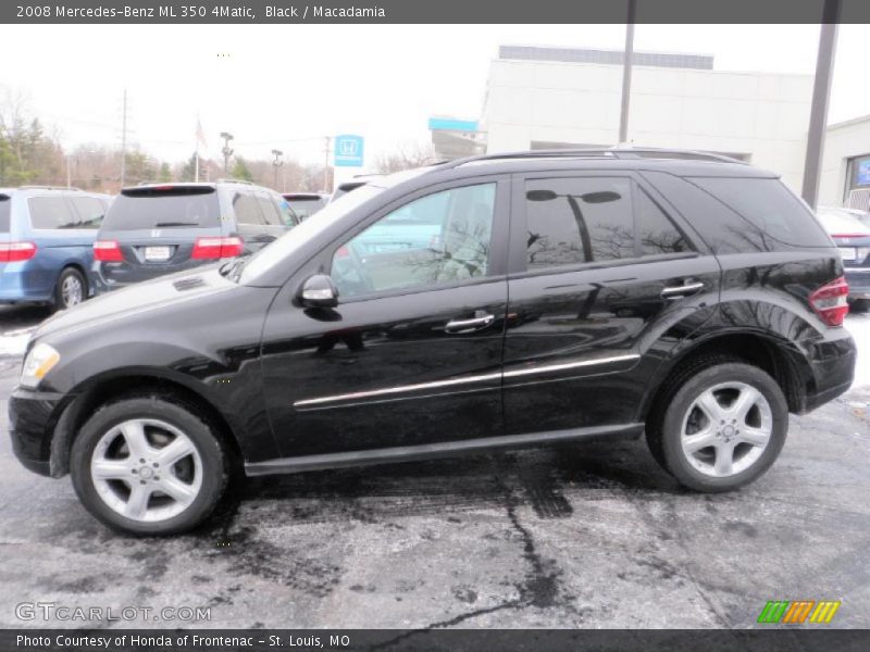 Black / Macadamia 2008 Mercedes-Benz ML 350 4Matic