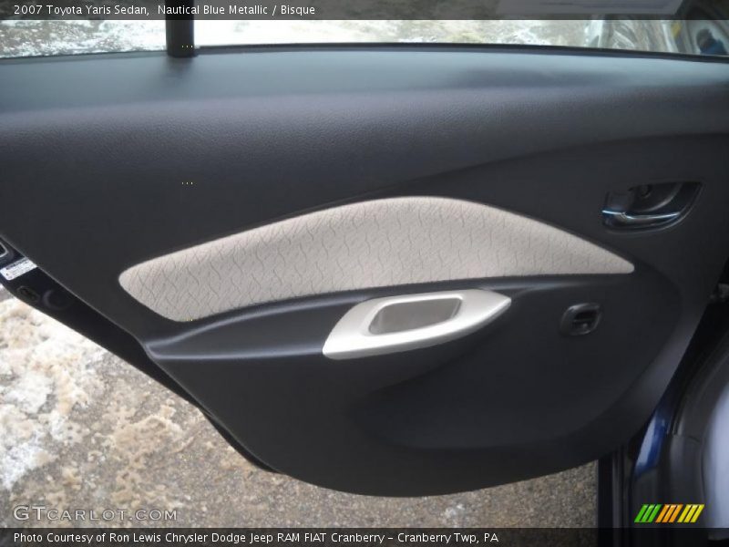 Nautical Blue Metallic / Bisque 2007 Toyota Yaris Sedan