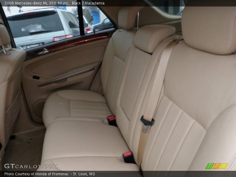 Black / Macadamia 2008 Mercedes-Benz ML 350 4Matic